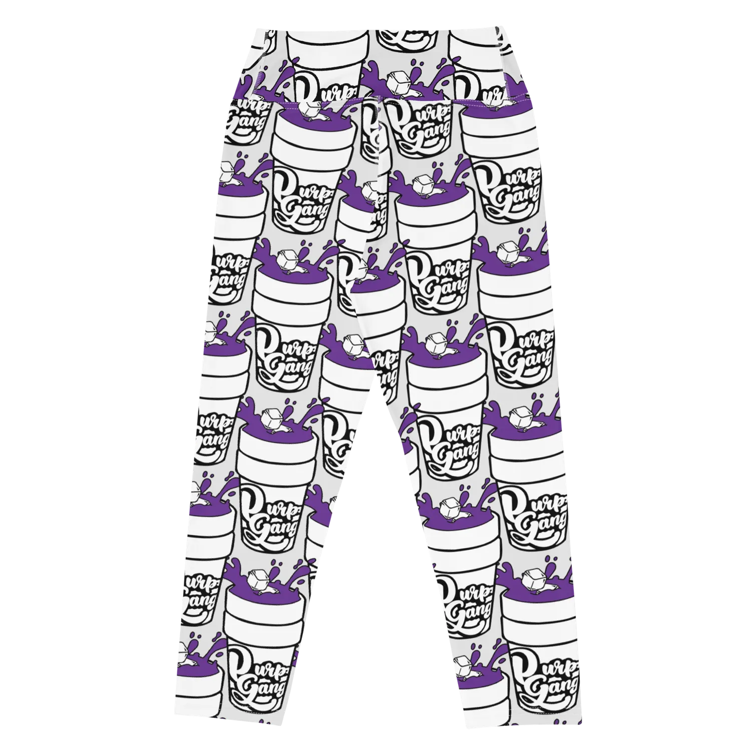 Razel Purp Gang Double Cup yoga capri driekwart high waist