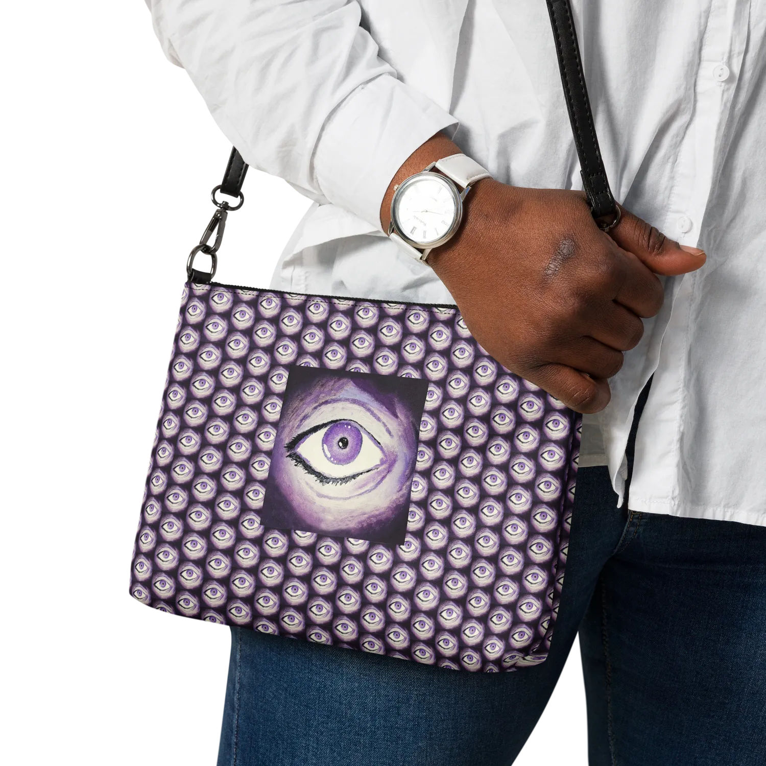 Razel Thousand Eyes satchel tas zwart met vakken