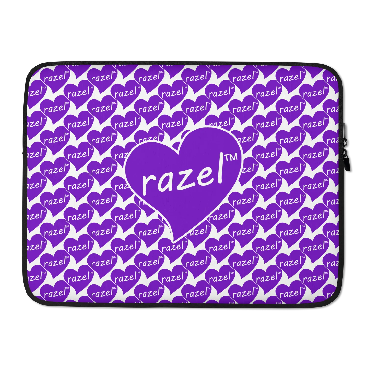 Razel Purple Hearted laptophoes 13 inch neopreen