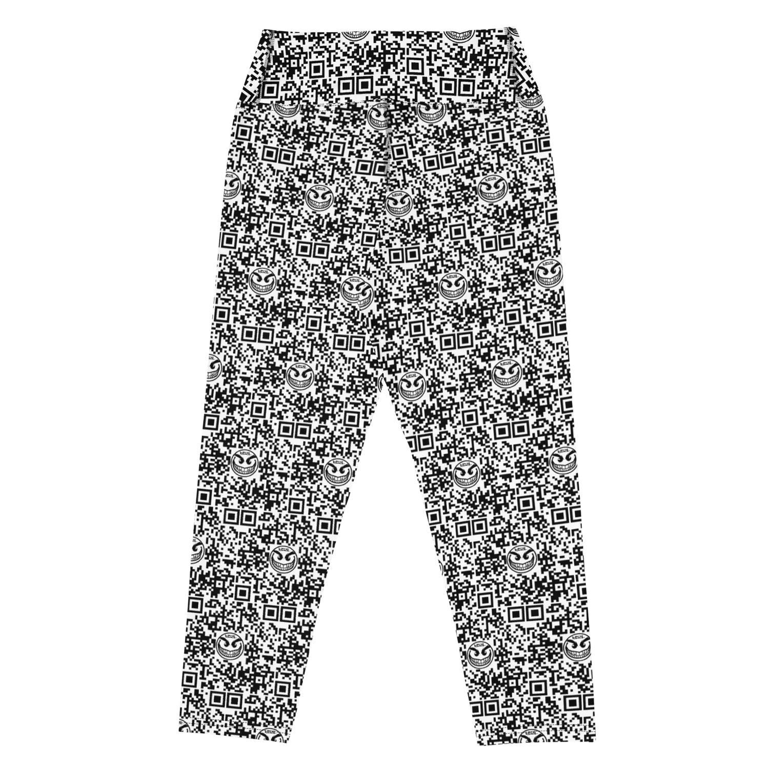 Razel Face QR Code Yoga Capri XS-XL zwart