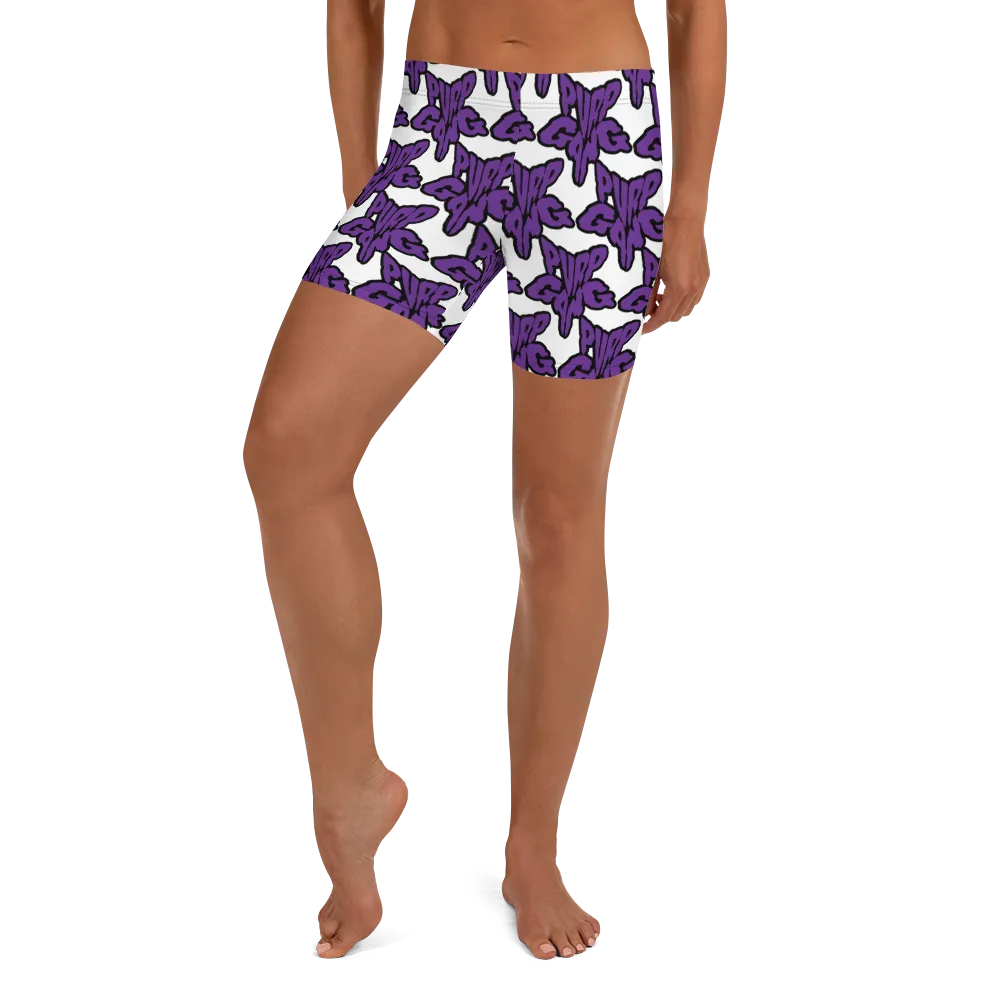 Razel Purp Gang Rock Star Motif Short stretch