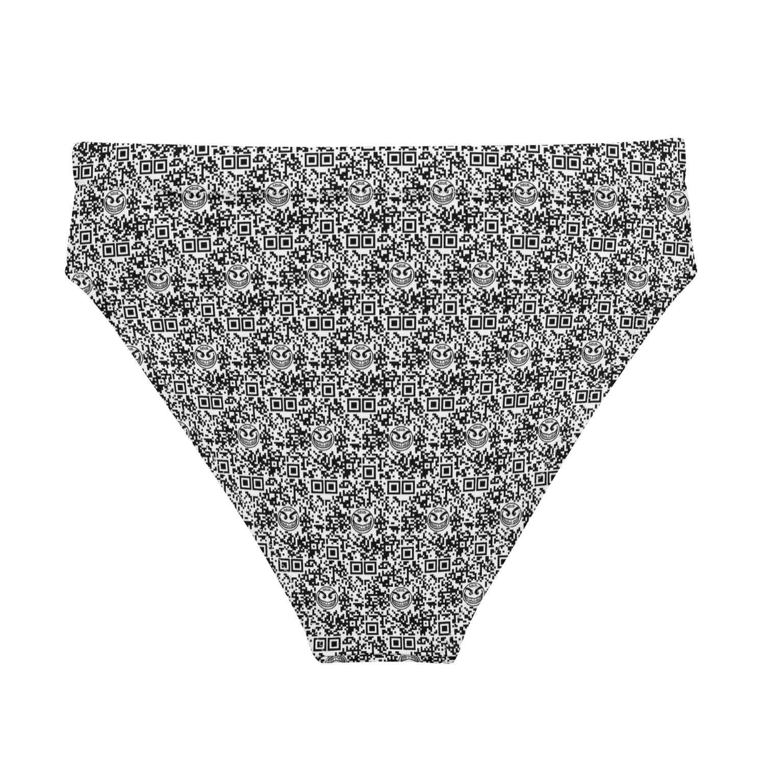 Razel Face QR Code high-waisted bikinibroekje gerecycled