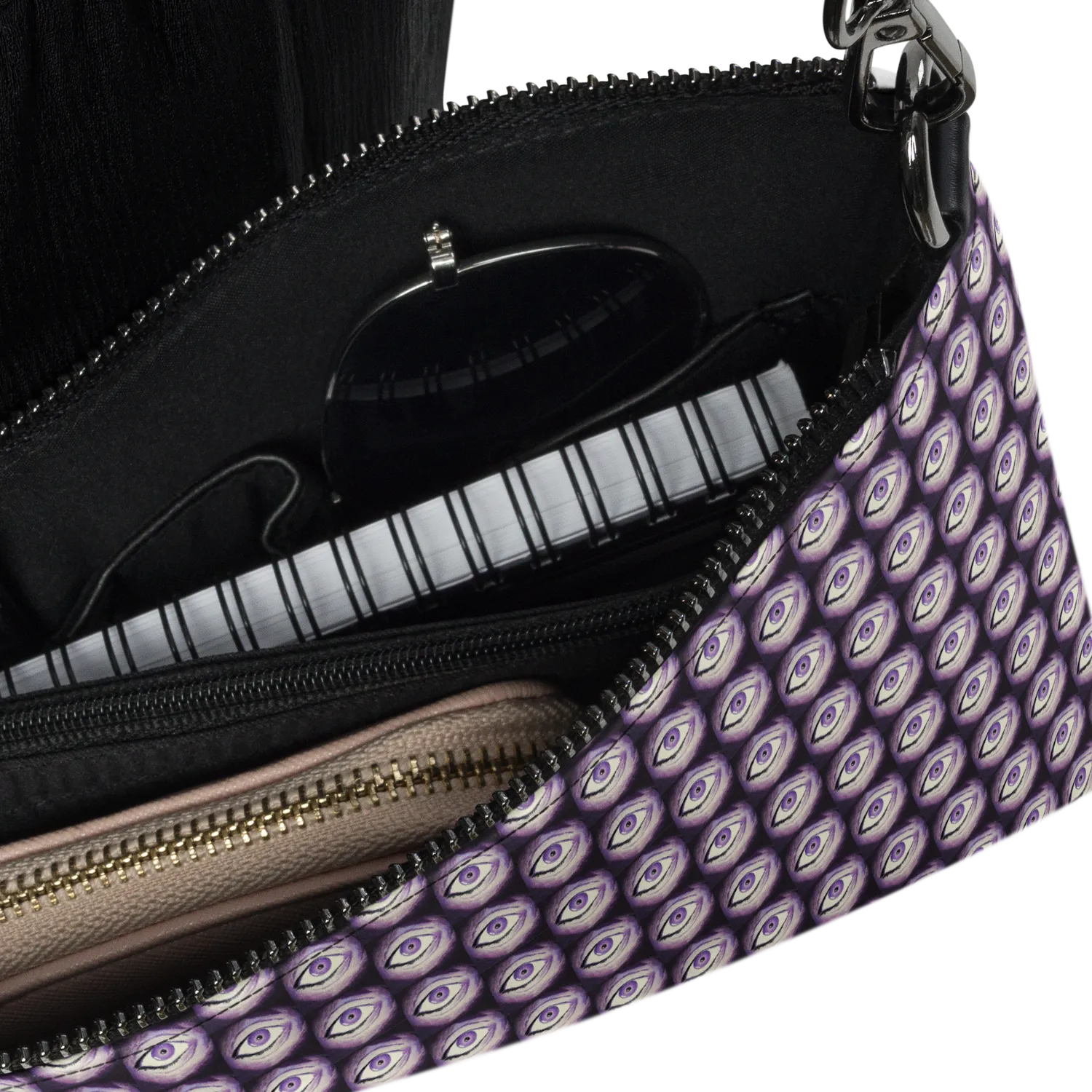 Razel Thousand Eyes satchel tas zwart met vakken