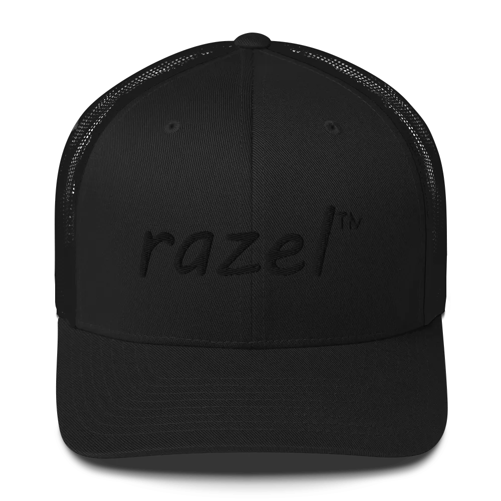 Razel Trucker Pet Zwart katoen verstelbaar