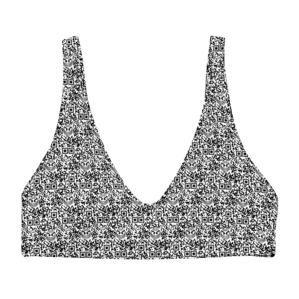 Razel Face QR Code bikinitop padded