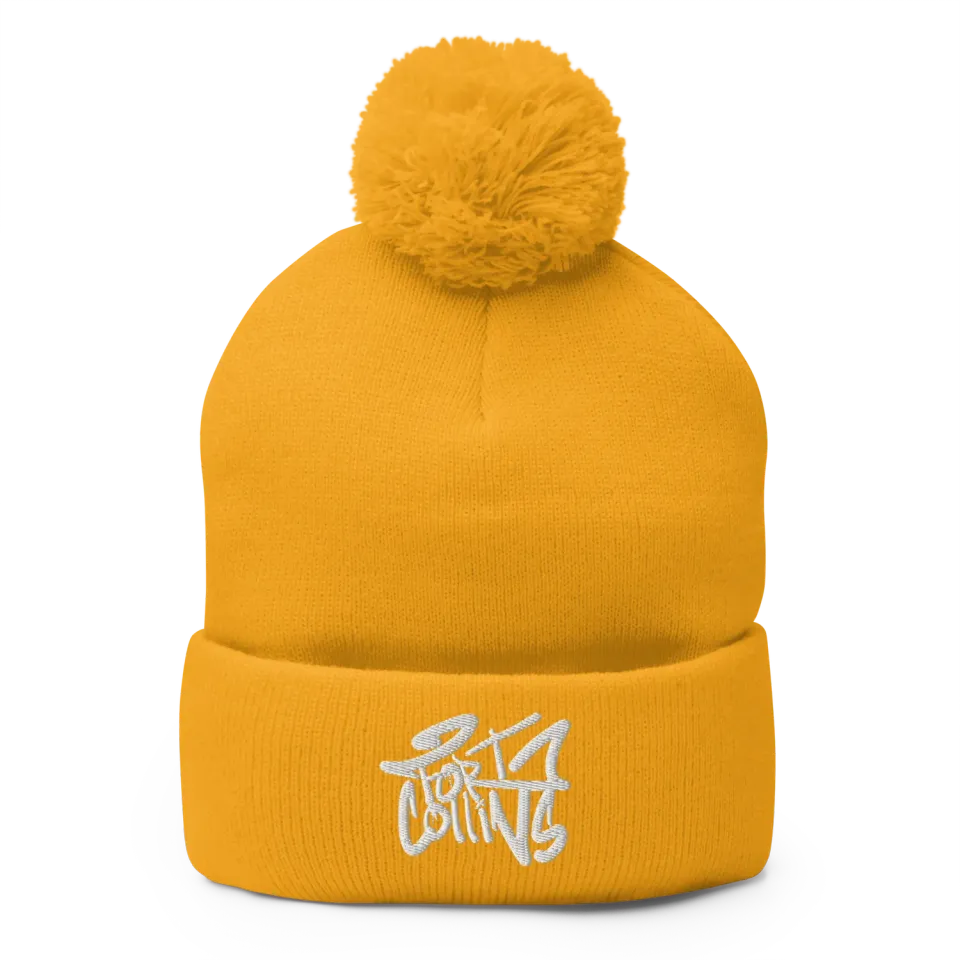 Razel Fort Collins beanie pom-pom acryl zwart