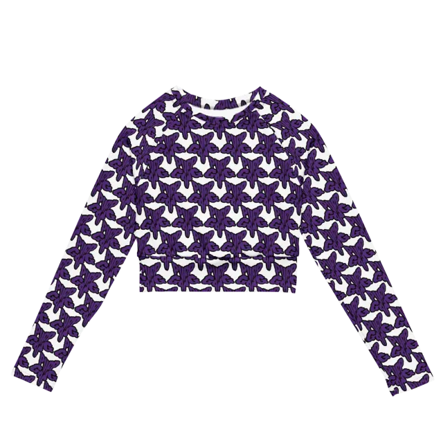 Razel Purp Gang Rock Star croptop lange mouwen