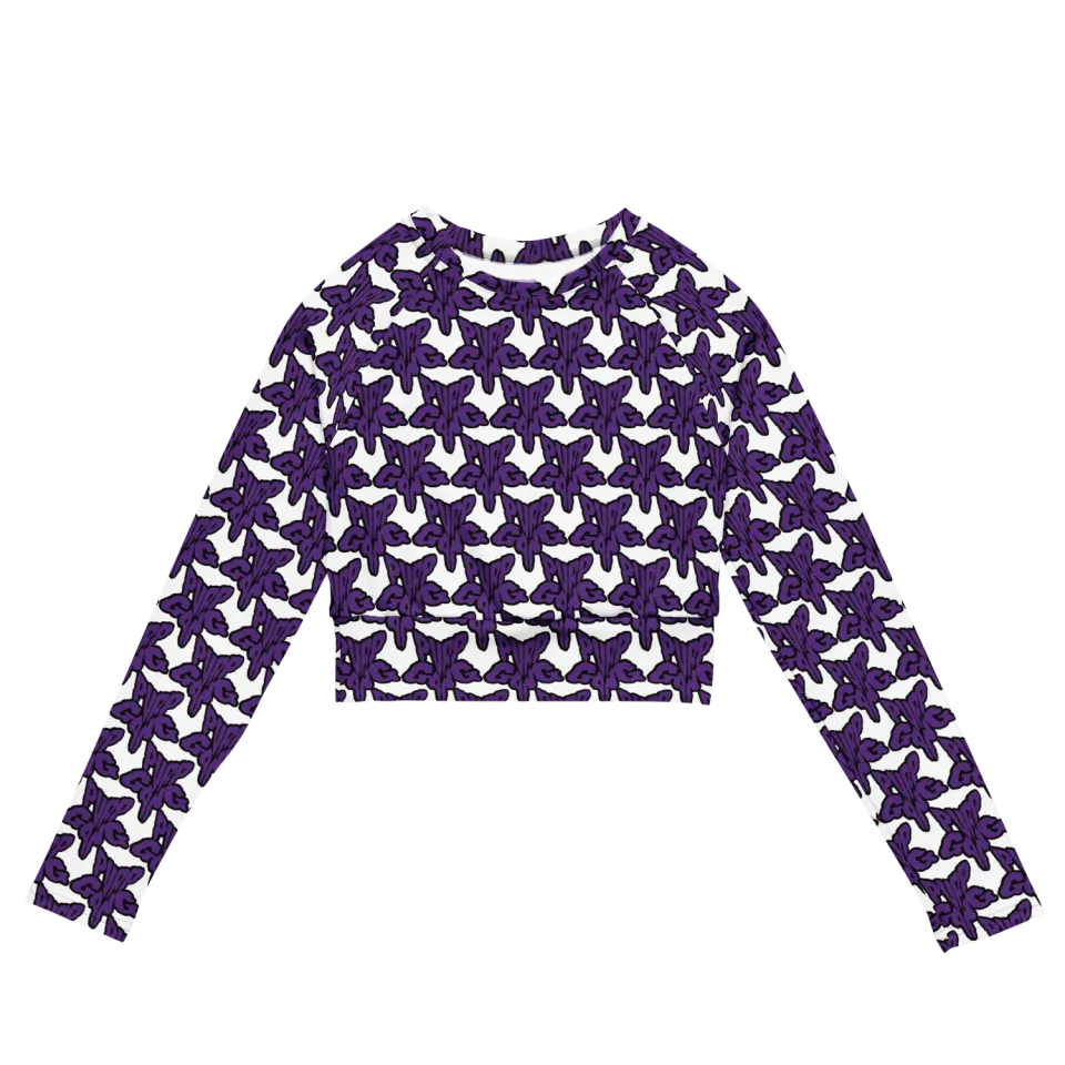 Razel Purp Gang Rock Star croptop lange mouwen