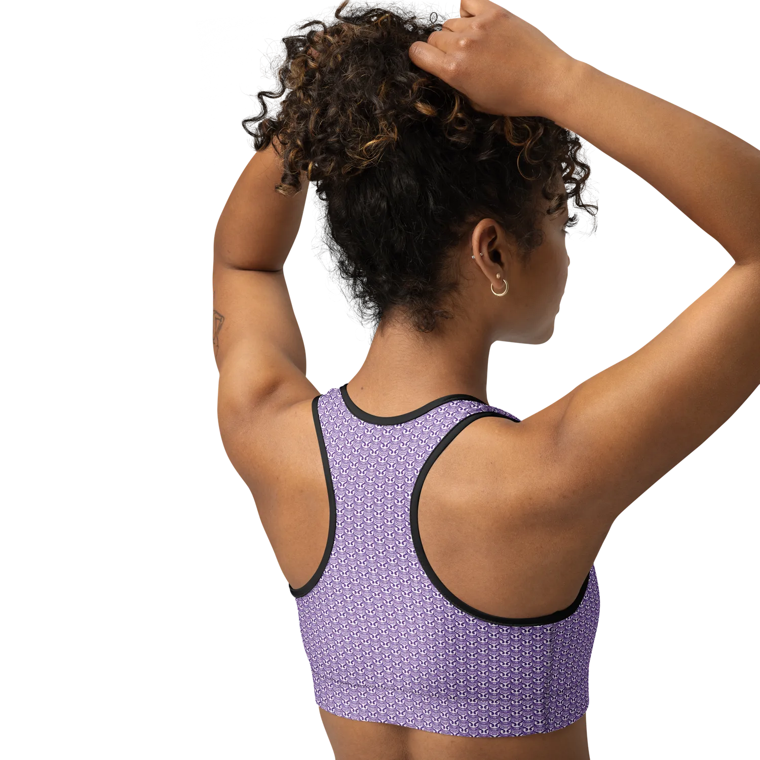 Razel Face Motif sportbeha zwart vochtregulerend