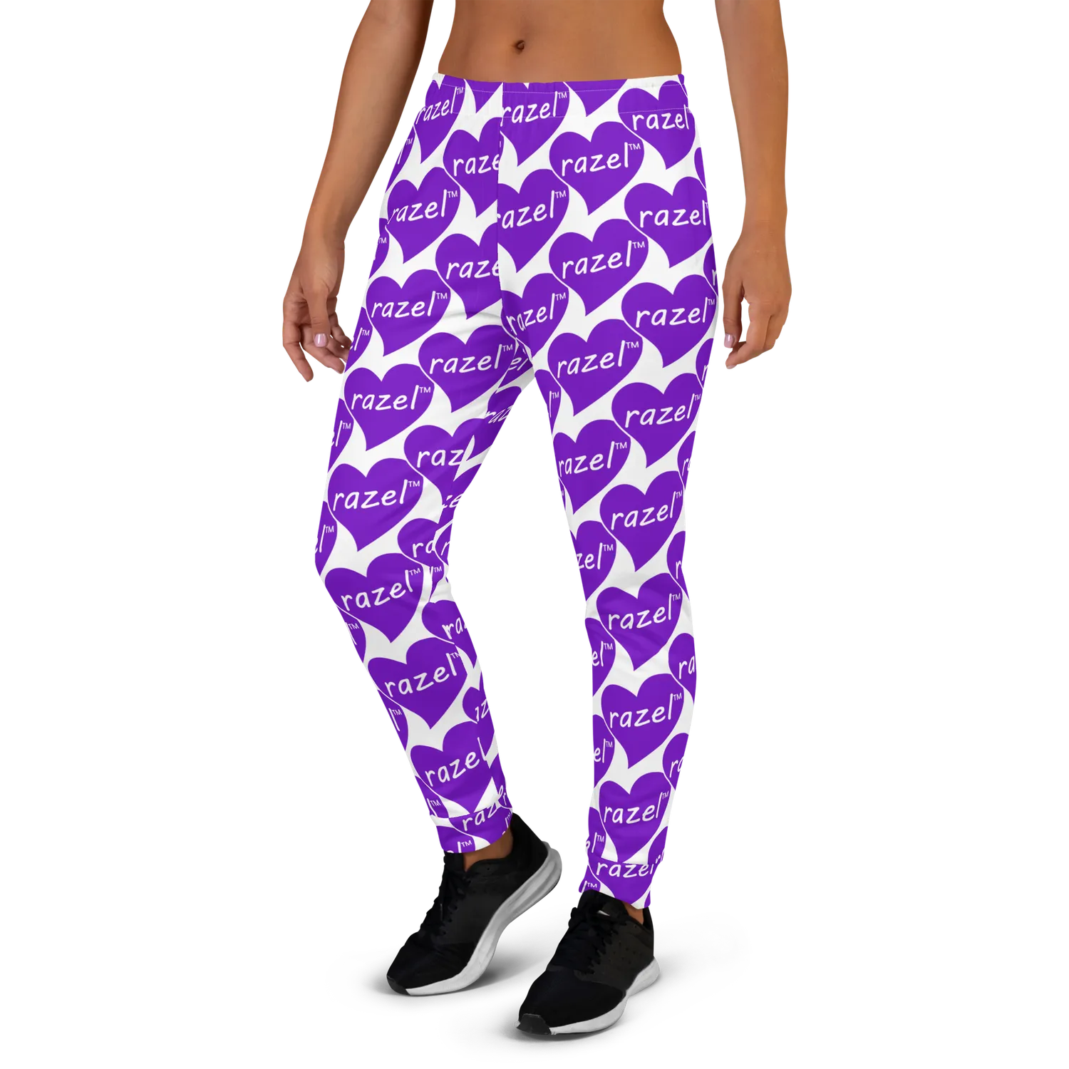 Razel Purple Hearted dames joggingbroek fleece