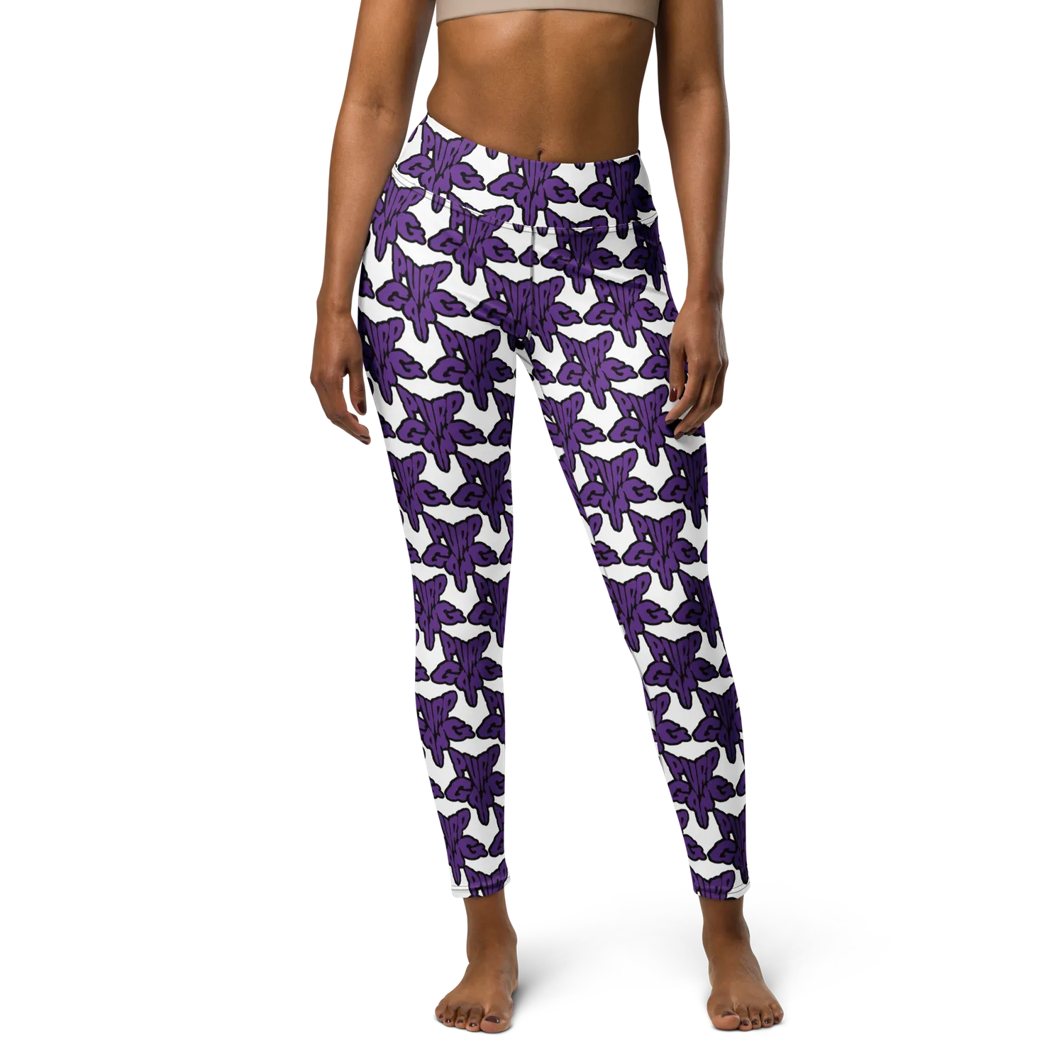 Razel Purp Gang Rock Star legging dames hoge taille