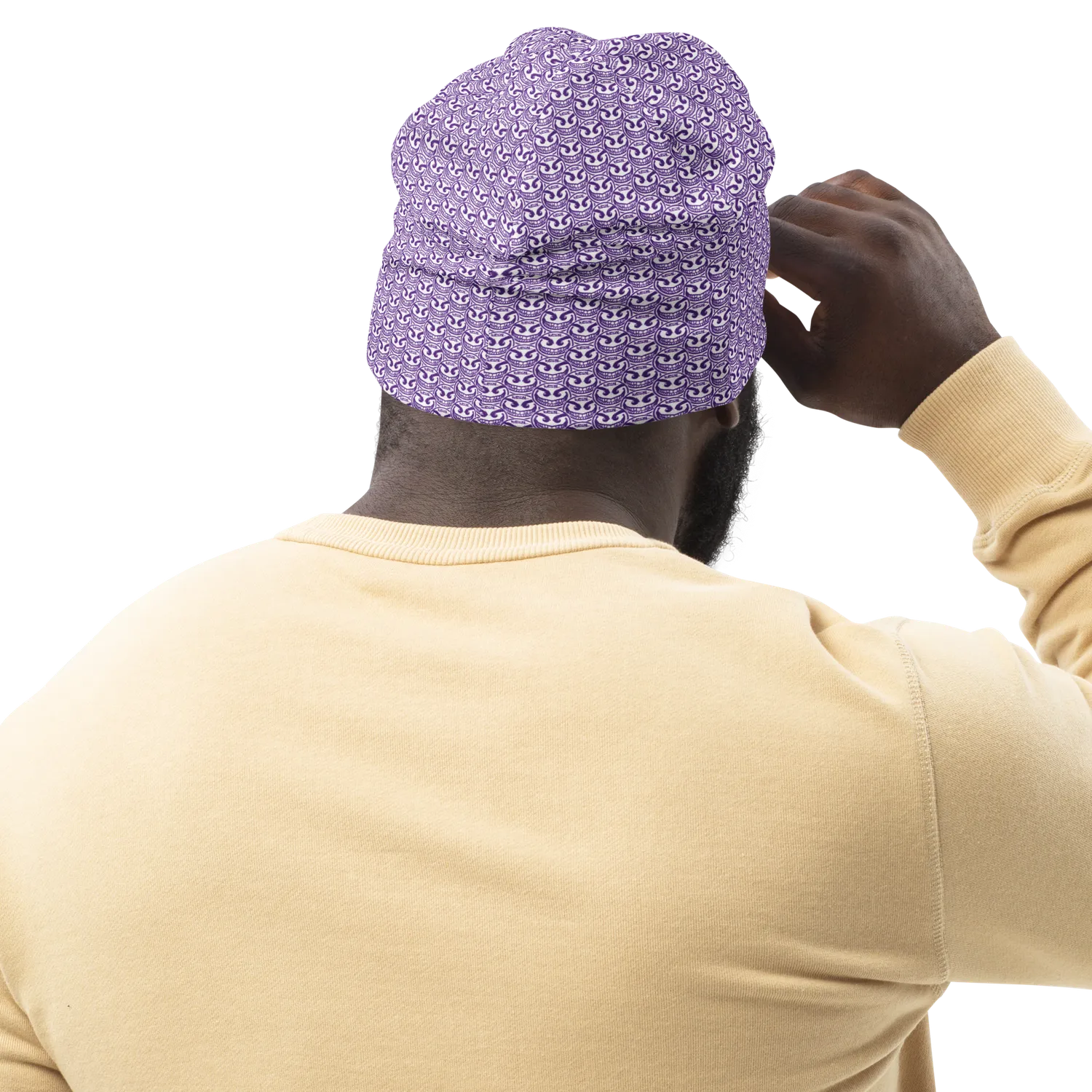 Razel Face Motif muts maat M dubbellaags