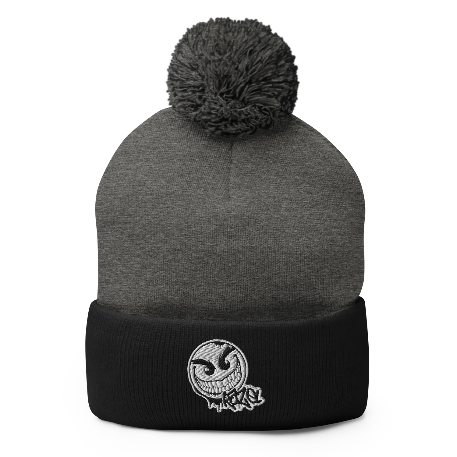 Razel Gang Drip Face pompon muts zwart