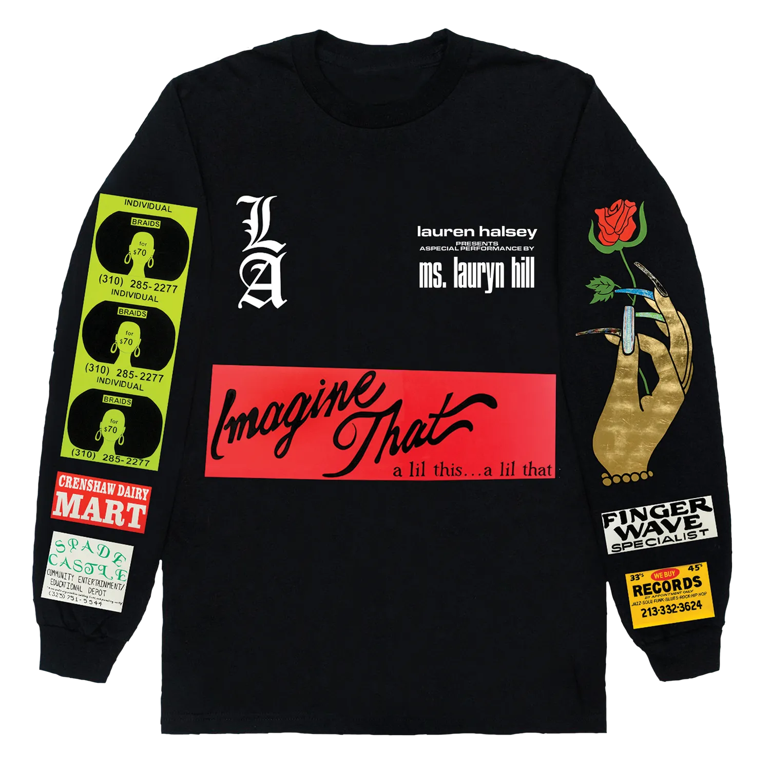 Lauryn Hill MLH x Lauren Halsey longsleeve officiële tour
