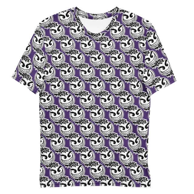Razel Gang Drip Face Motif T-shirt stretch regular fit