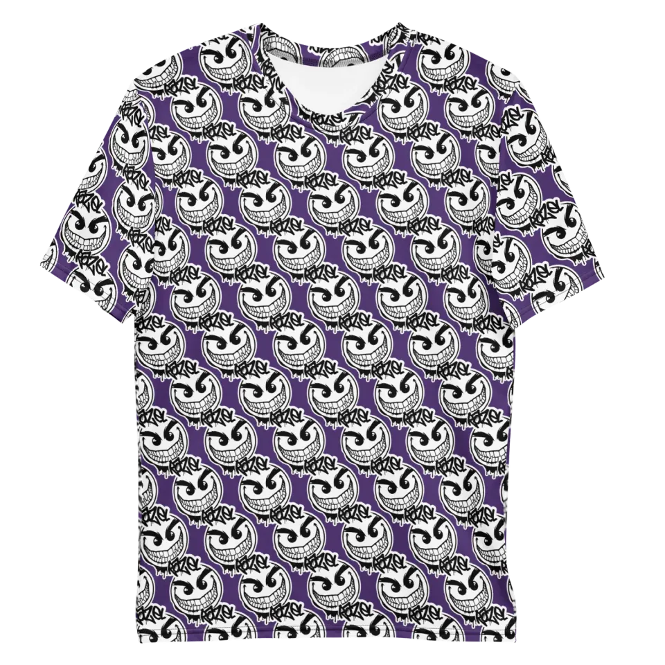 Razel Gang Drip Face Motif T-shirt stretch regular fit