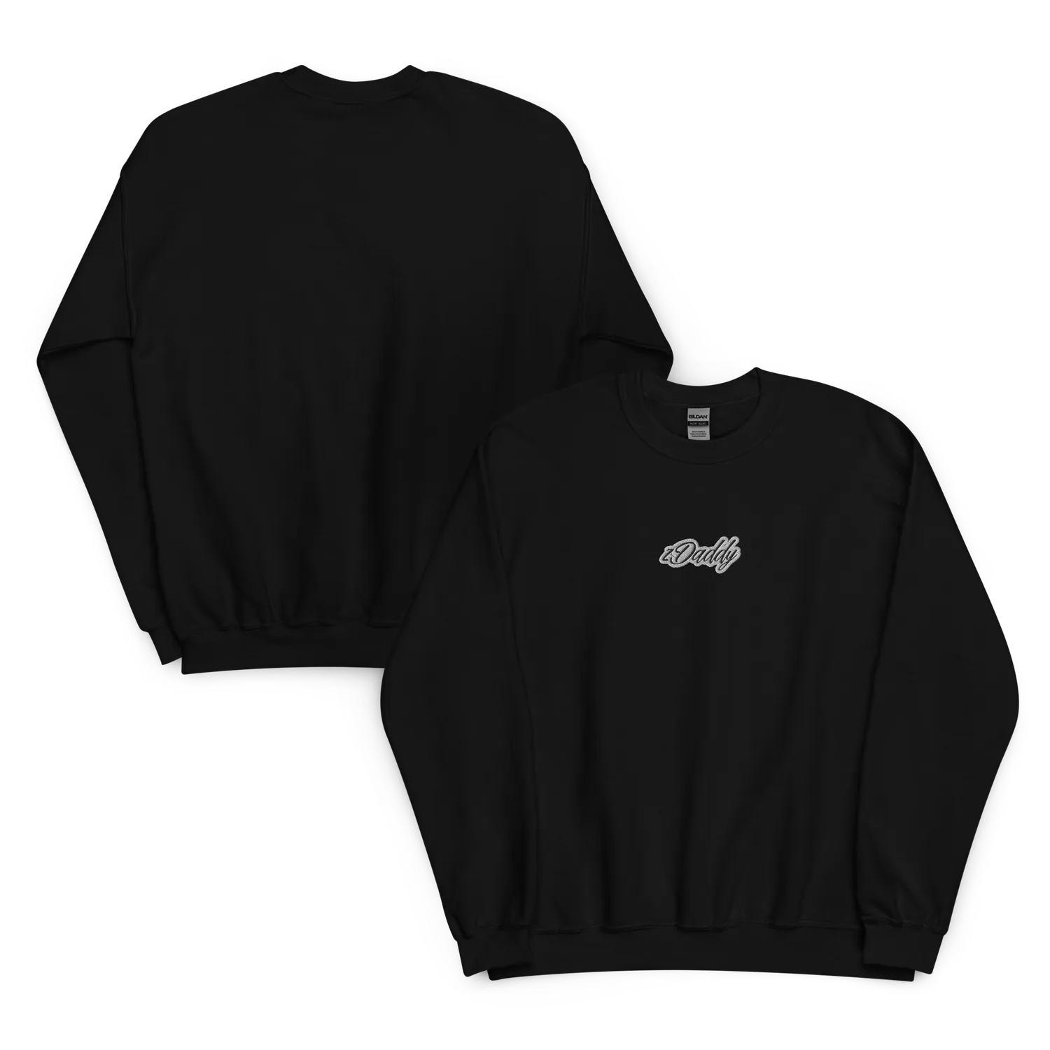 Razel zDaddy geborduurde sweater zwart katoen