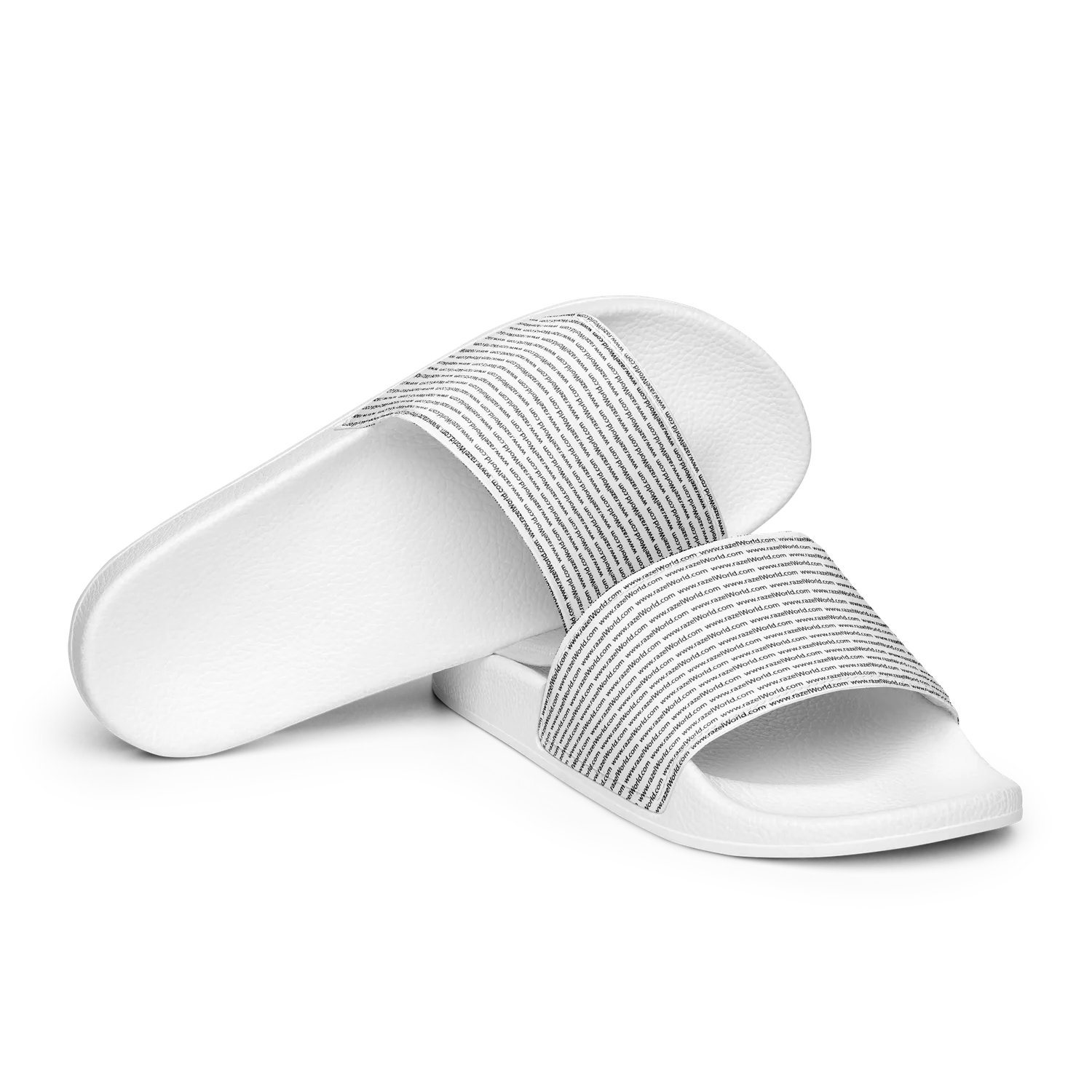 Razel www.RazelWorld slippers zwart met logo