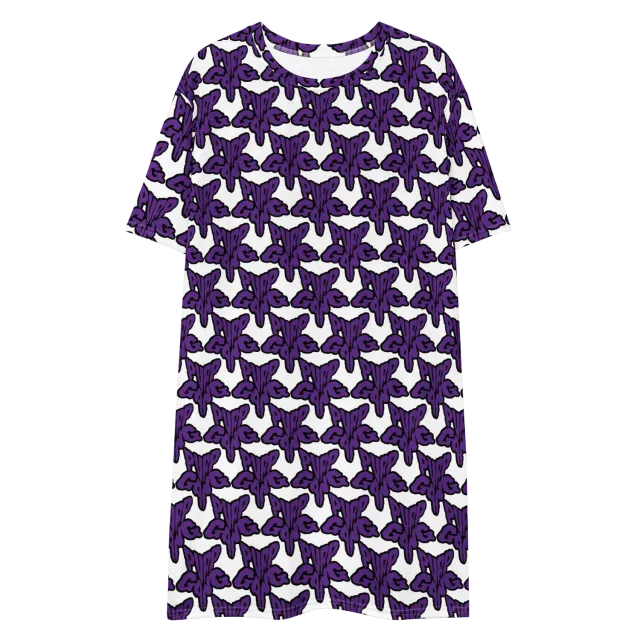Razel Purp Gang Rock Star t-shirt jurk oversize