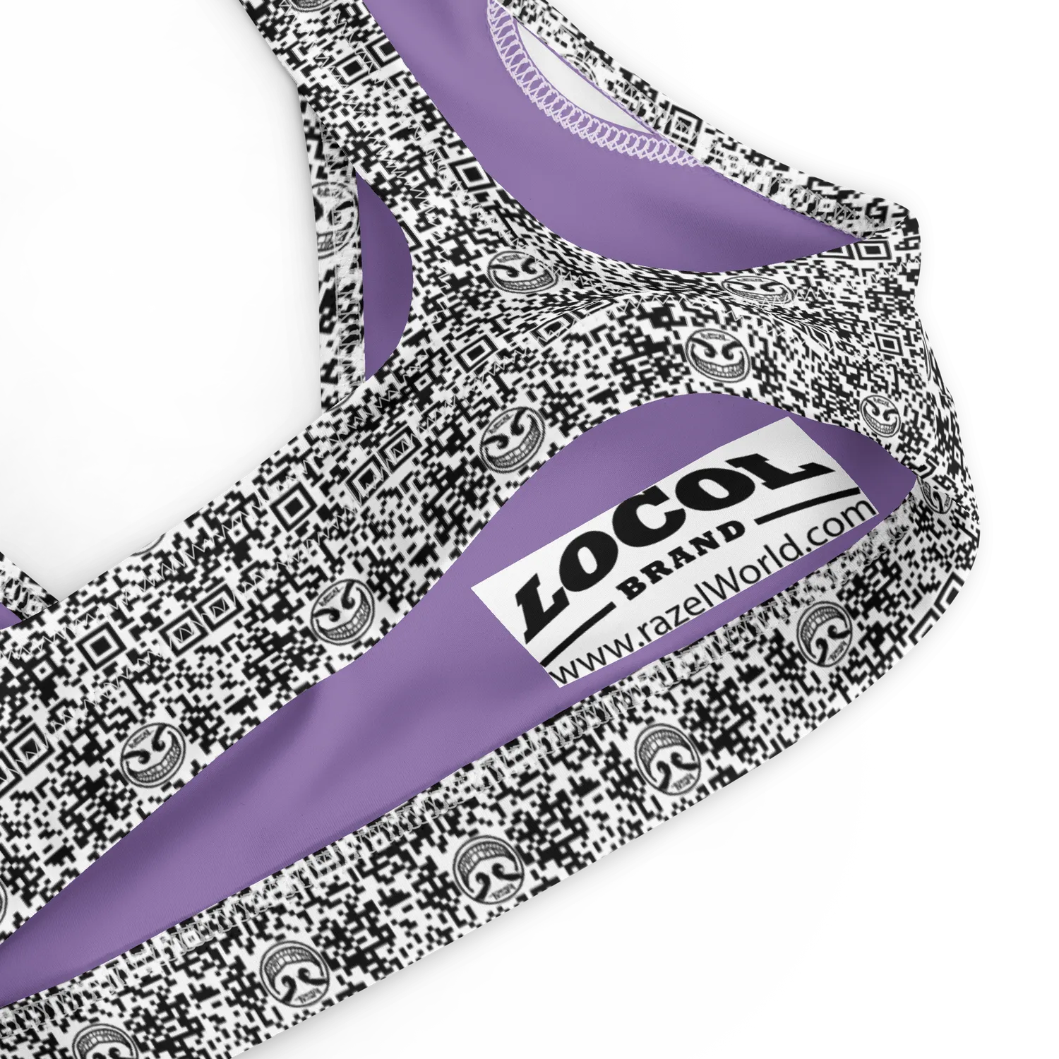 Razel Face QR Code bikinitop padded