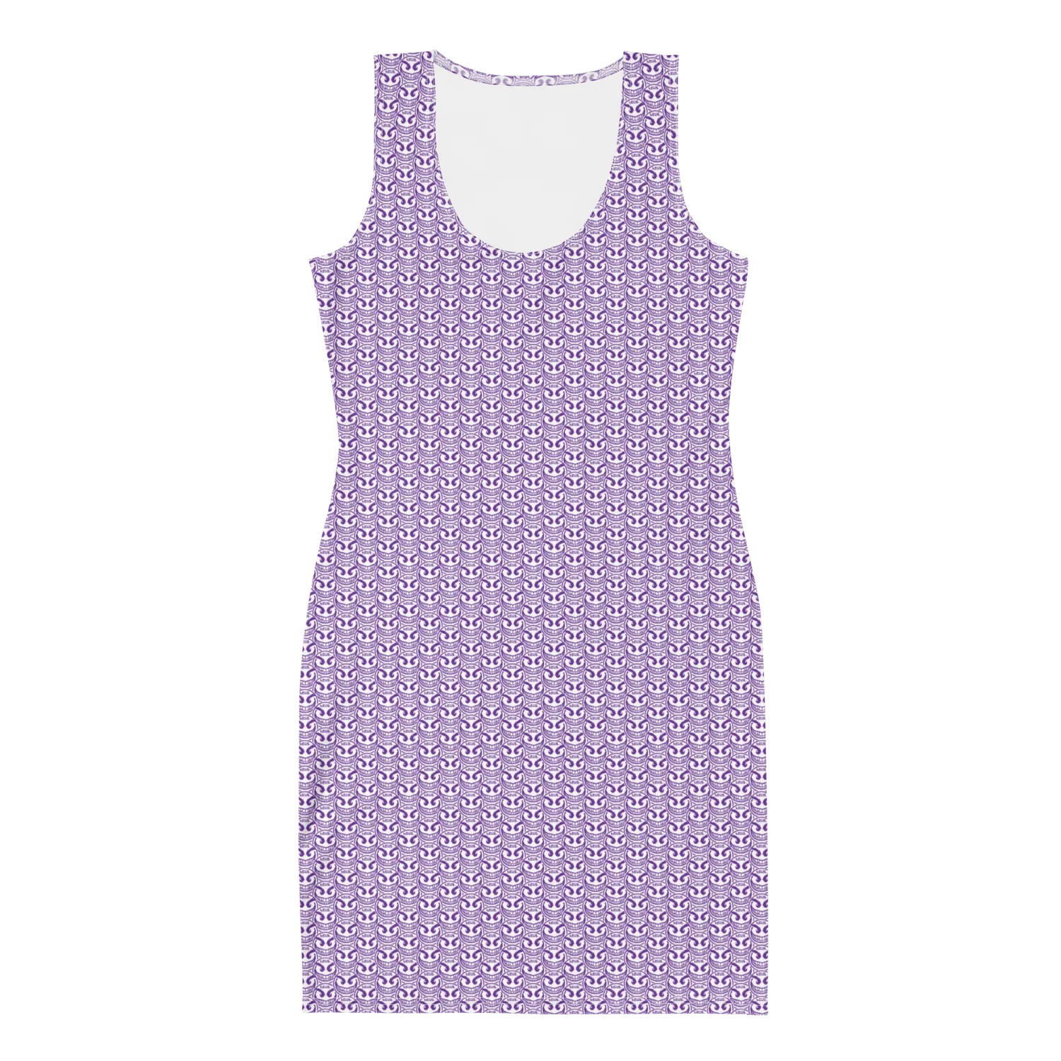 Razel Face Motif Classy Dress jurk stretch