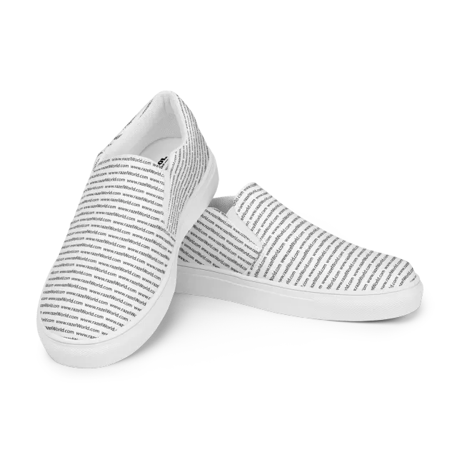 Razel www.razelWorld.com slip-ons canvas zwart