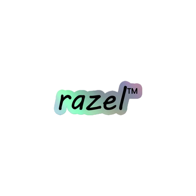 Razel holographic sticker vinyl 10x10