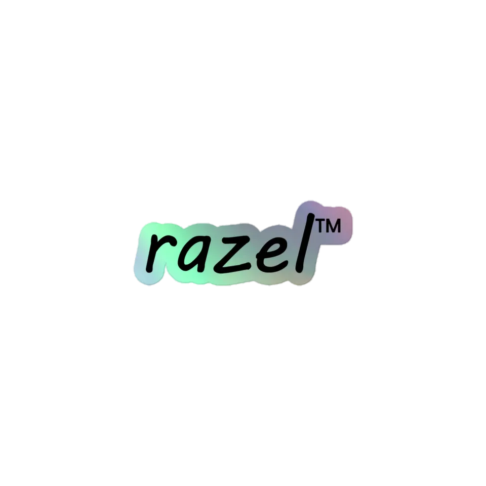 Razel holographic sticker vinyl 10x10