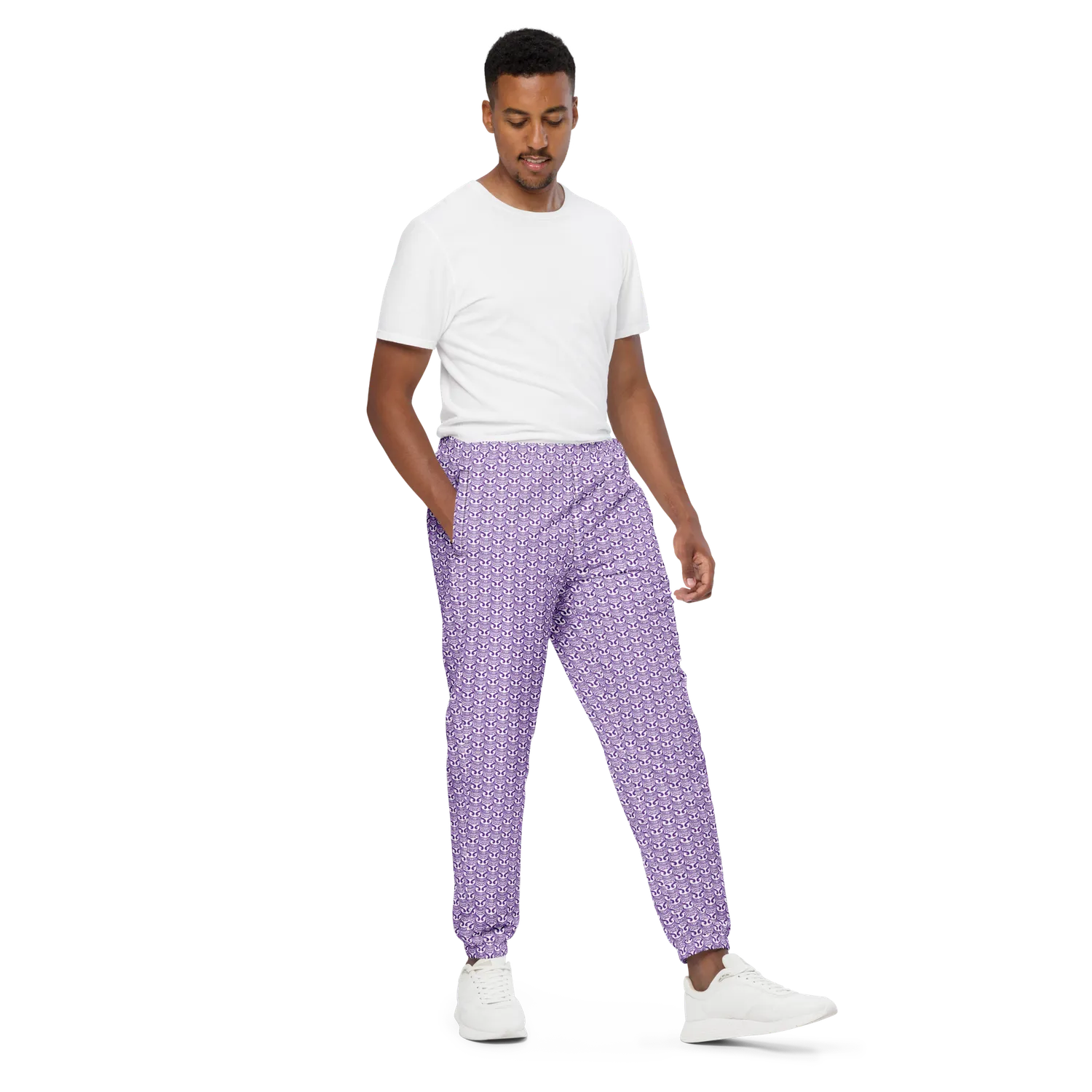 Razel Face Motif trainingsbroek joggingbroek zwart M