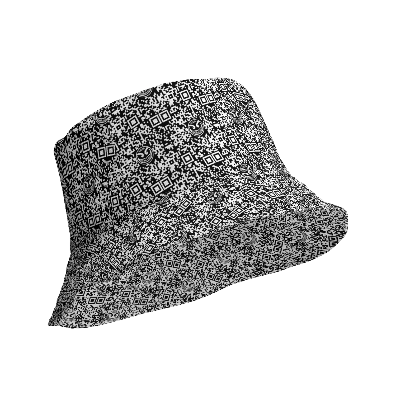 Razel Face QR Code bucket hat omkeerbaar
