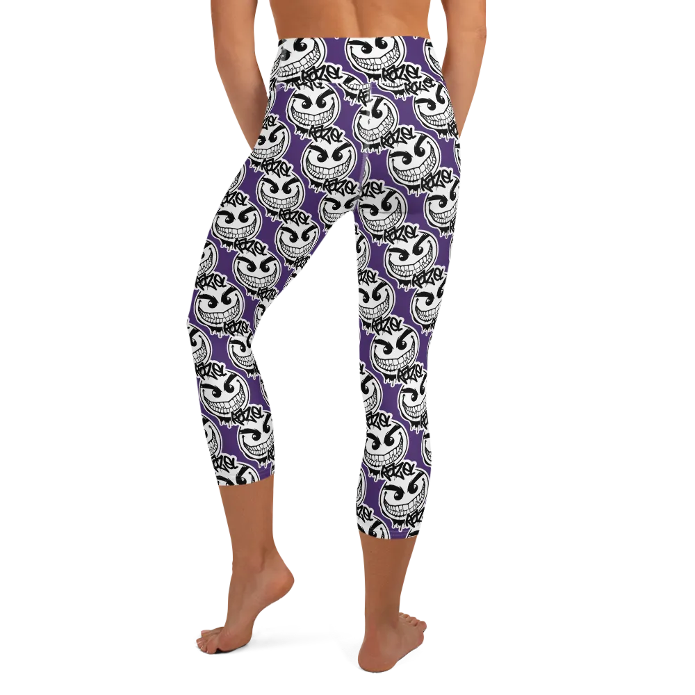 Razel Gang Drip Face yoga capri high waist