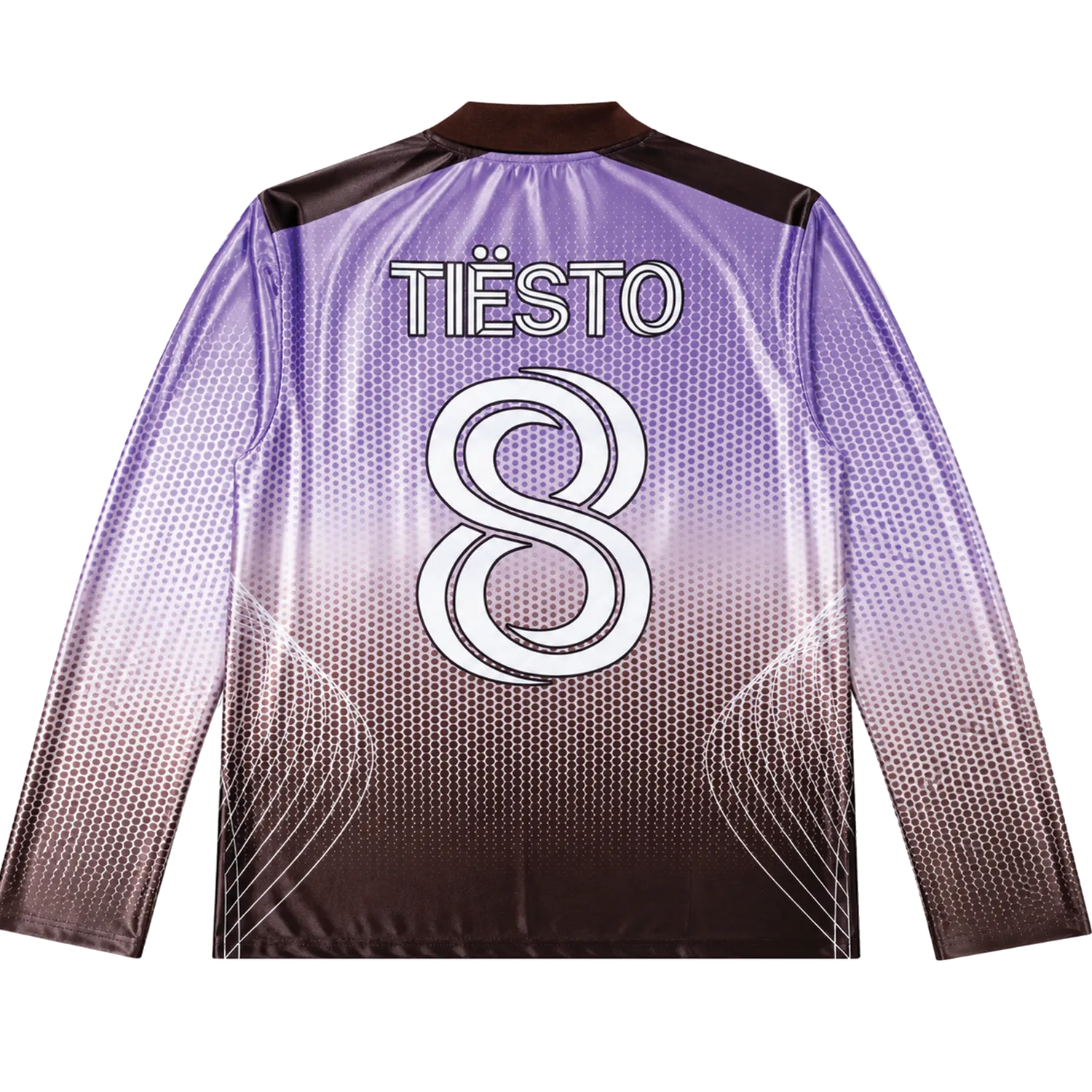 Tiësto Prismatic Voetbalshirt Lange Mouw Paars-Bruin