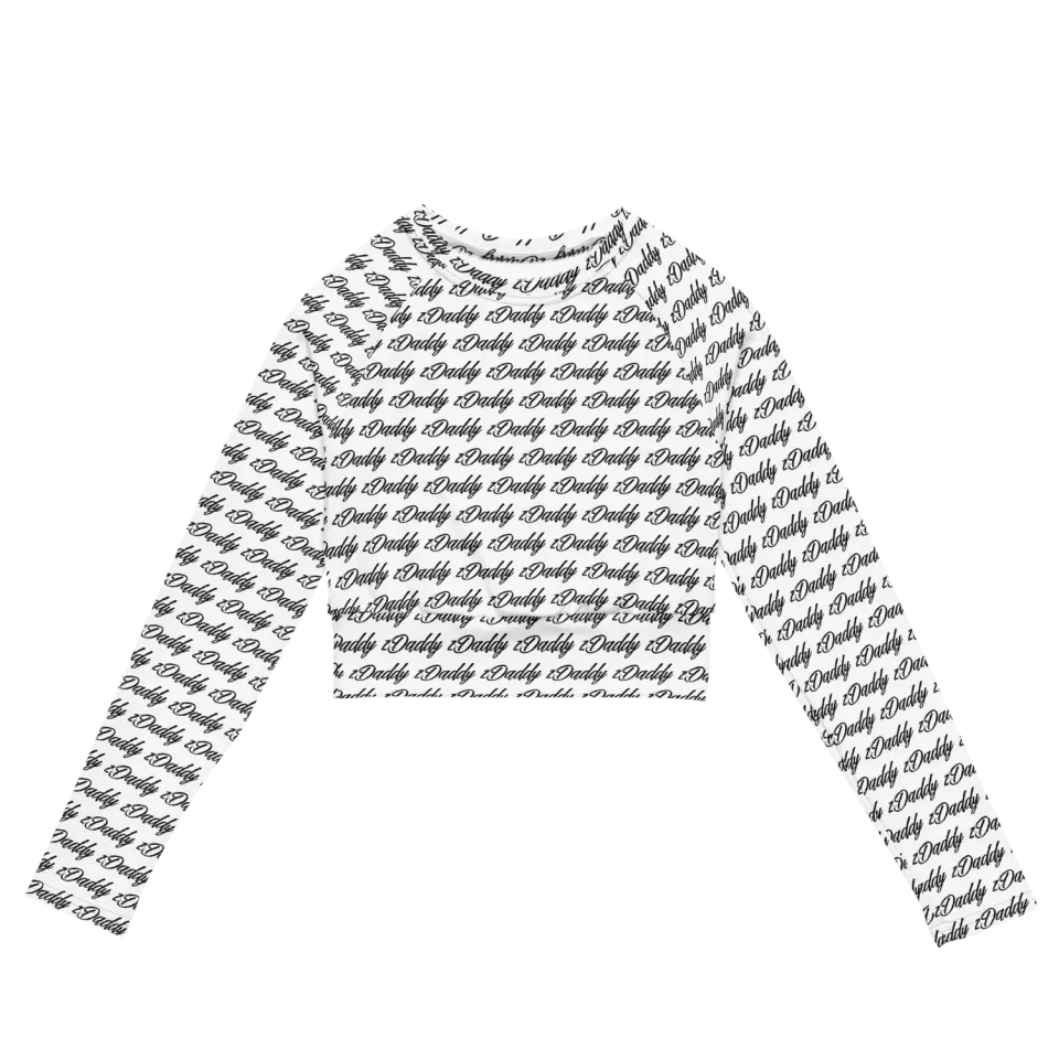 Razel zDaddy Motif crop top lange mouw UPF50