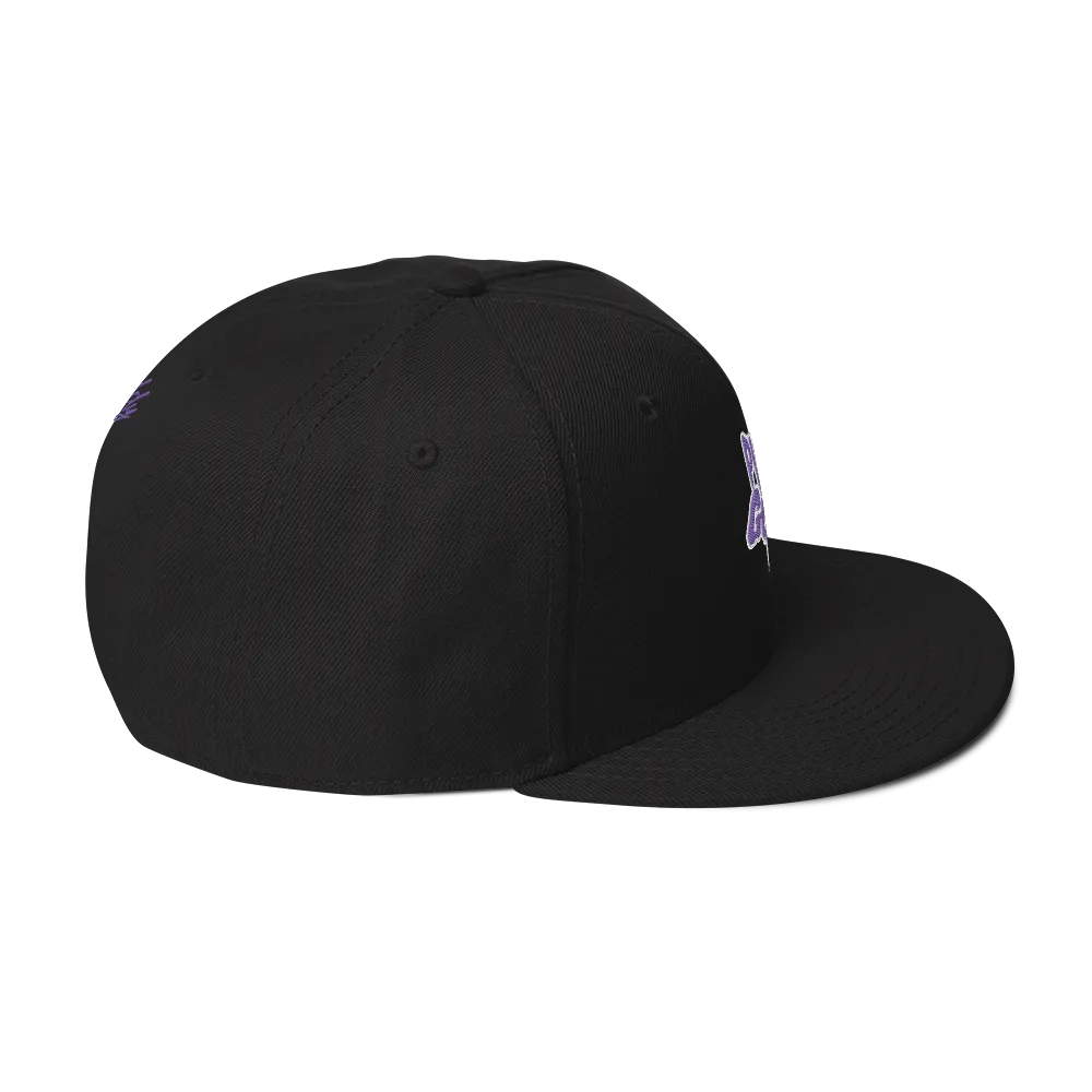 Razel Purp Gang Rock Star Snapback pet zwart