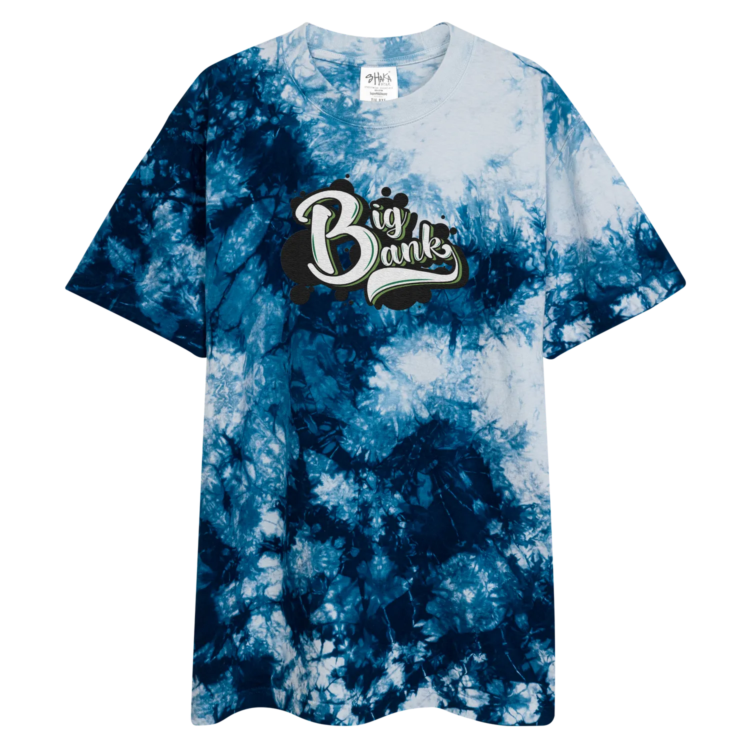 Razel Big Bank oversized tie-dye T-shirt Milky Way