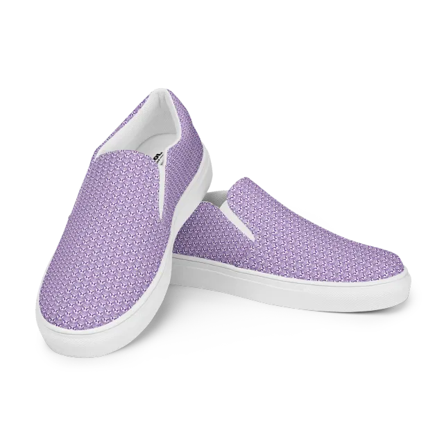 Razel Face Motif slip-ons canvas