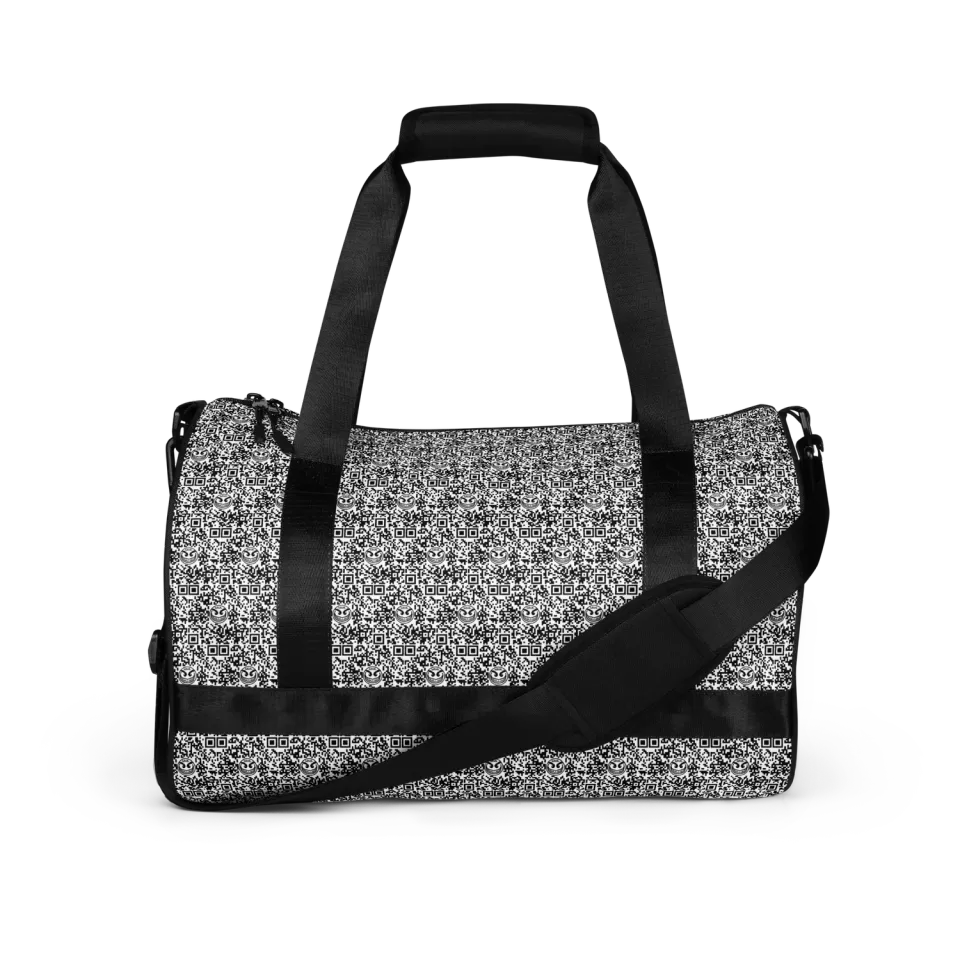 Razel Face QR Code Motif gym bag waterafstotend