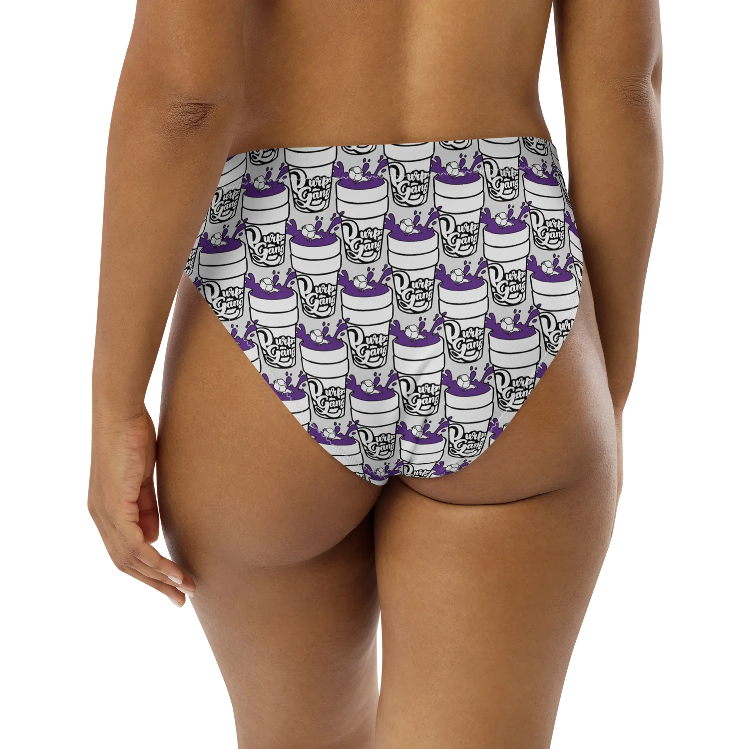 Razel Purp Gang Double Cup Bikini Broekje high waist