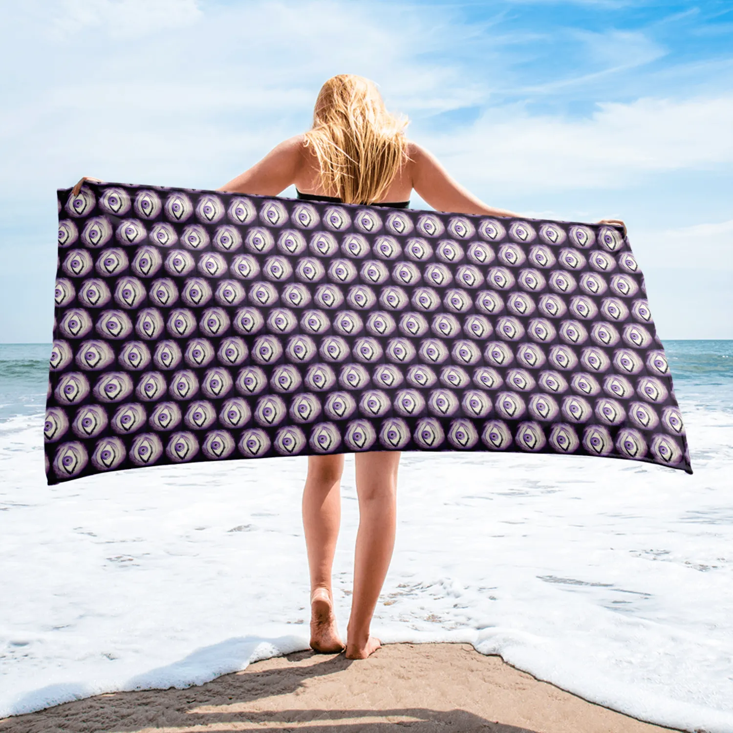 Razel Thousand Eyes Motif handdoek 76 x 152 cm badstof