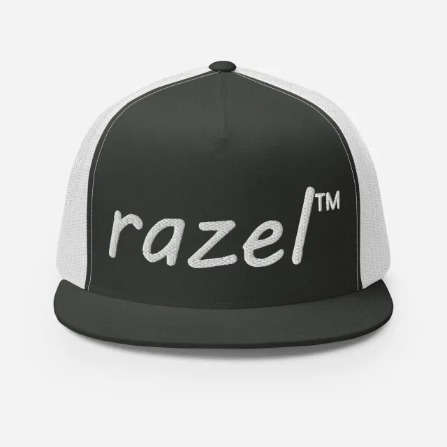 Razel Trucker cap pet snapback wit