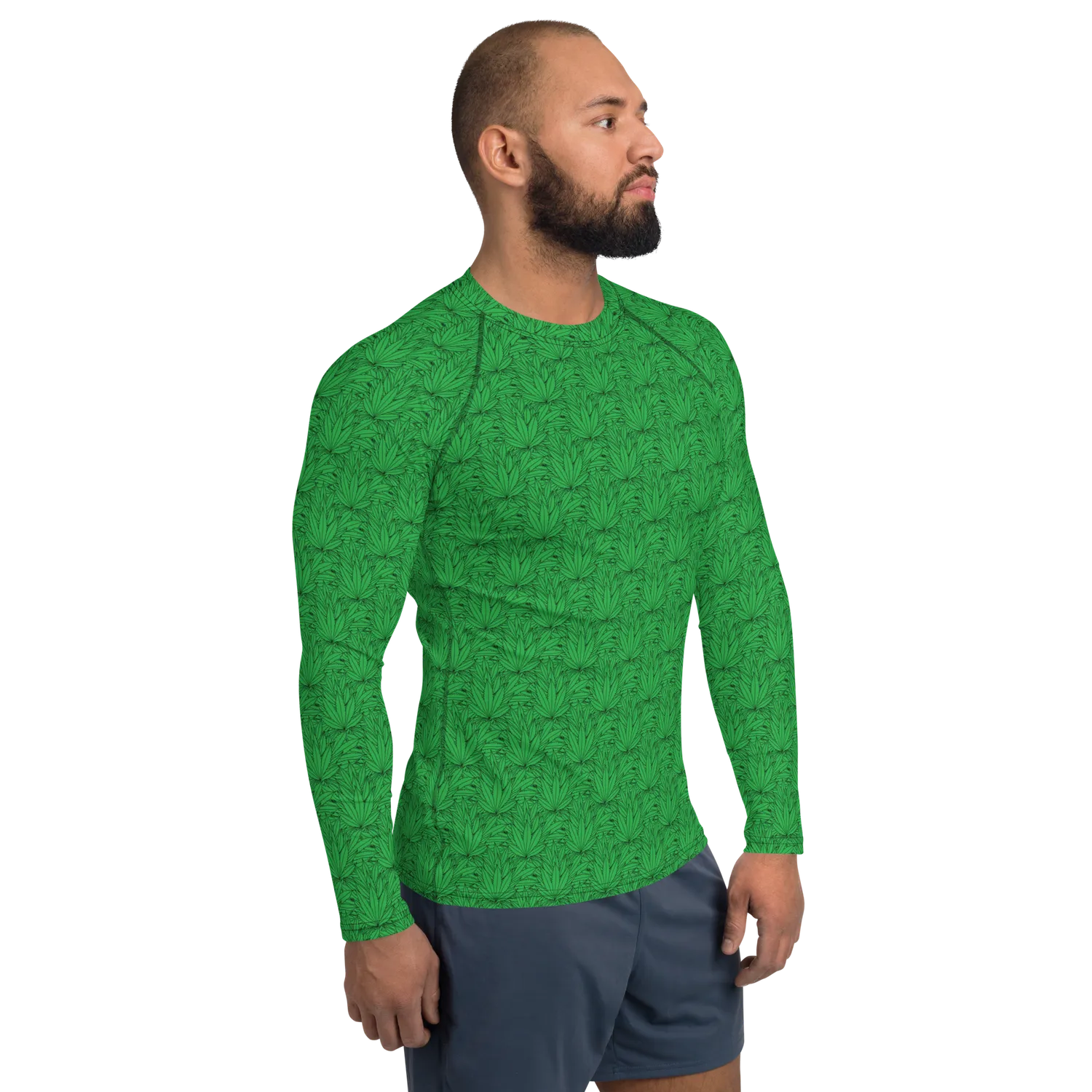 Razel Marijuana Tree Star Rashguard lange mouw UPF50