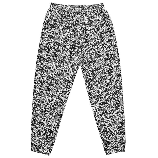 Razel Face QR Code track pants joggingbroek zwart
