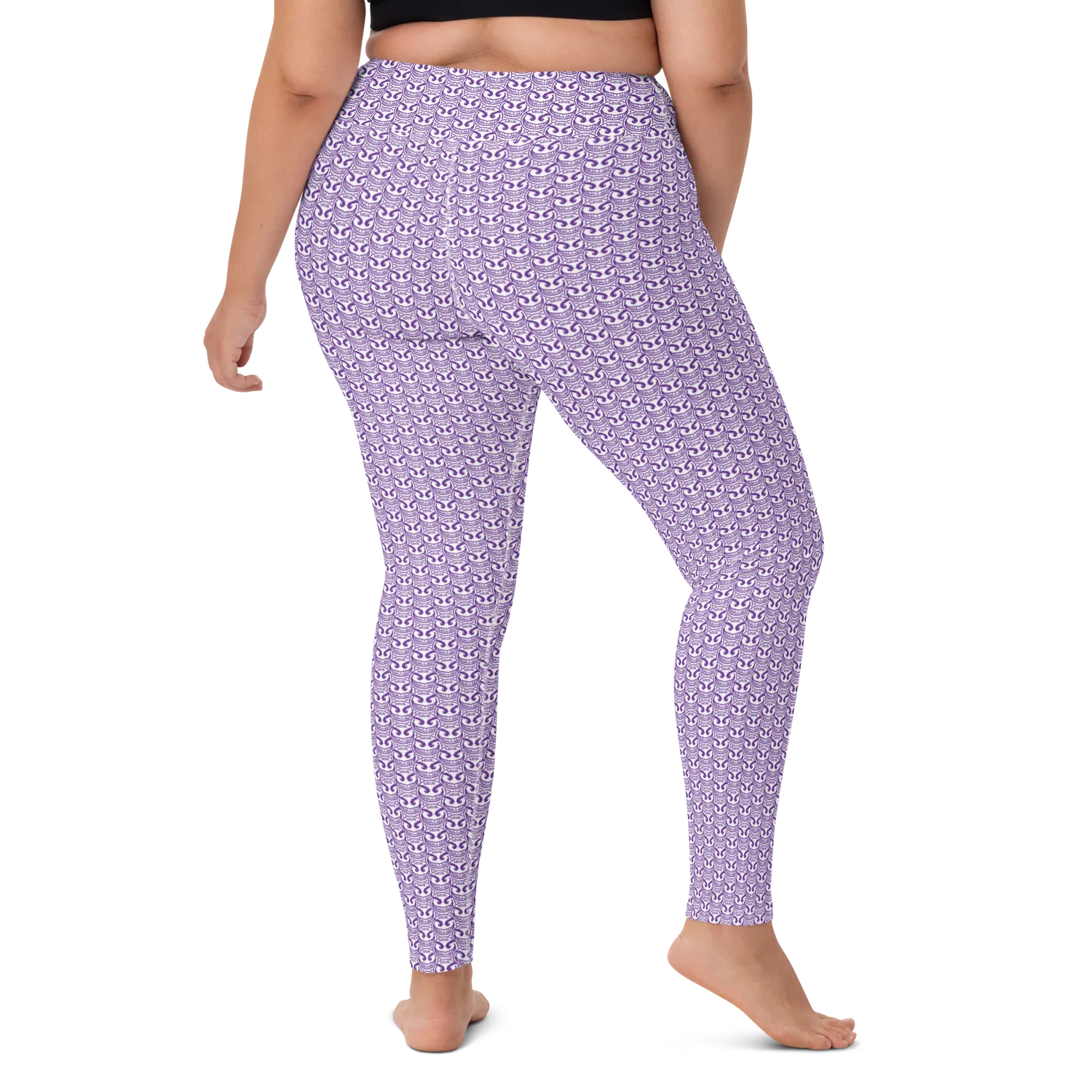 Razel Face Motif legging dames hoge taille stretch