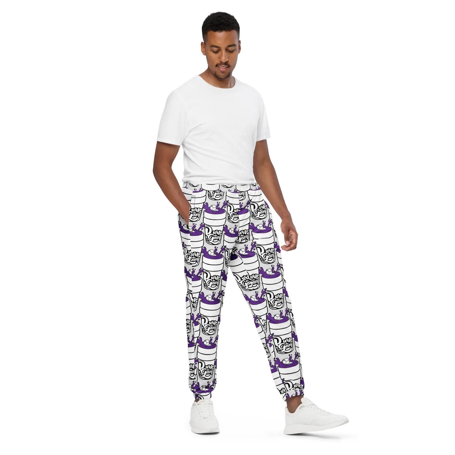 Razel Purp Gang Double Cup trainingsbroek zwart waterafstotend