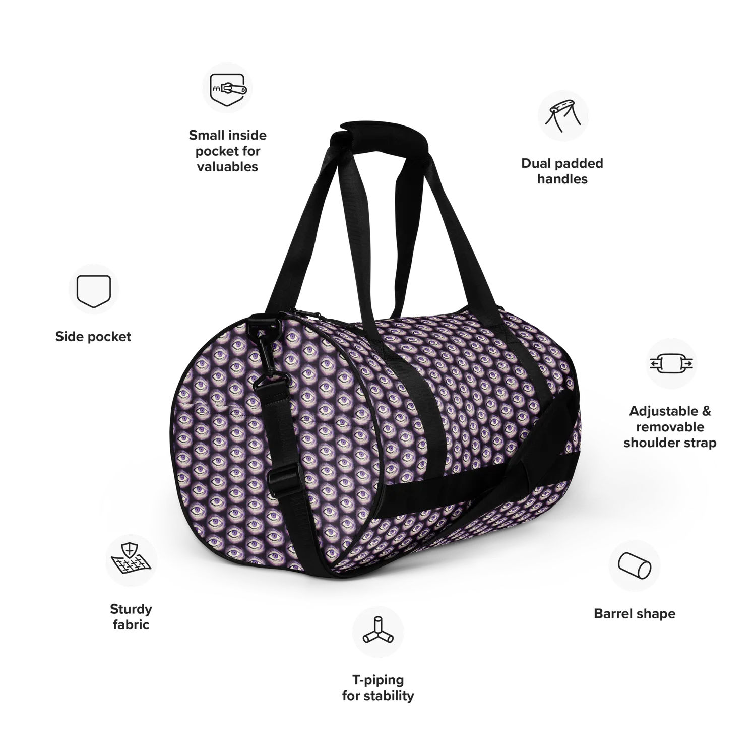 Thousand Eyes of Razel Motif sporttas waterafstotend