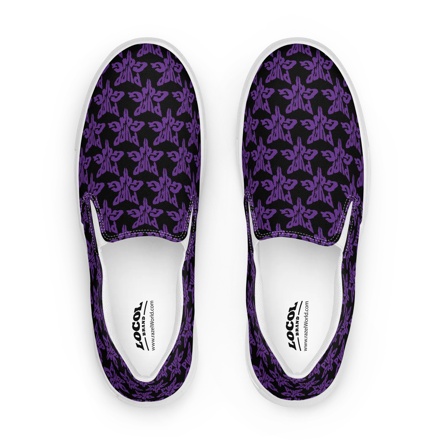 Razel Purp Gang Rock Star Slip-Ons Canvas Schoenen
