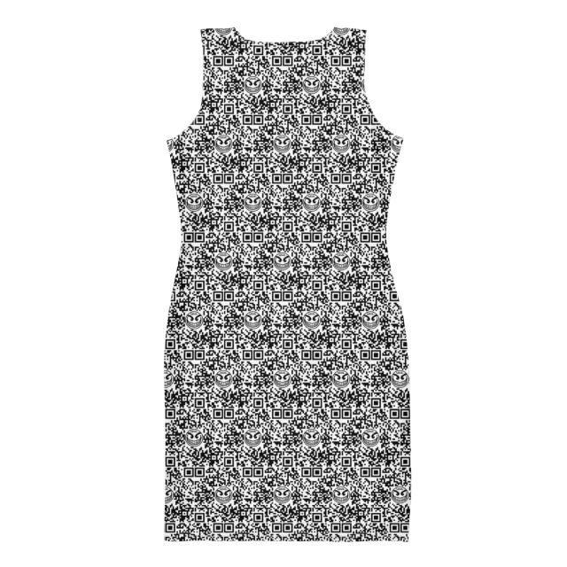 Razel Face QR Code jurk classy stretch