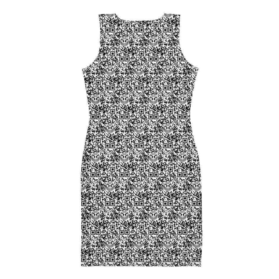 Razel Face QR Code jurk classy stretch