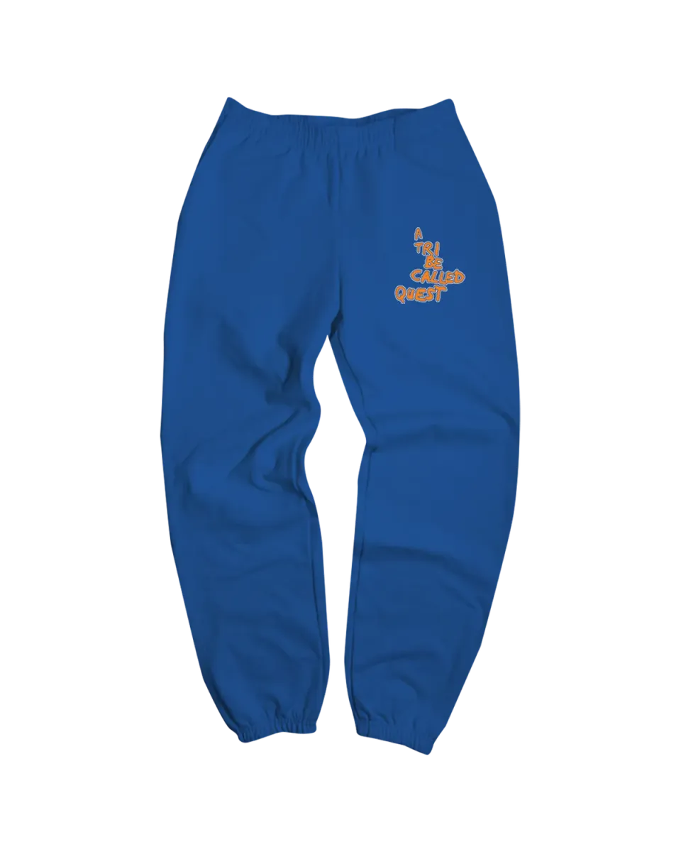 Tribe Called Quest ATCQ joggingbroek blauw oranje logo