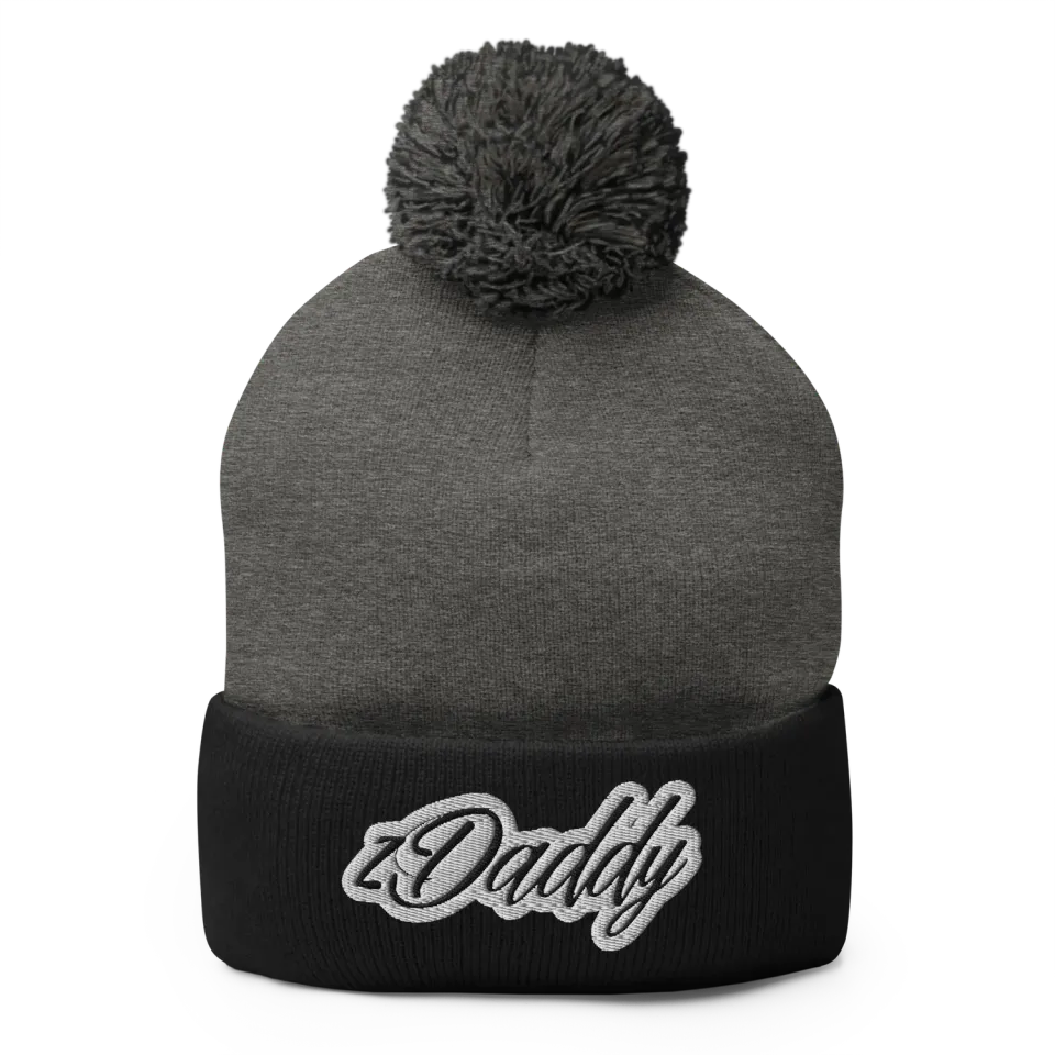 Razel zDaddy Beanie met pompon zwart acryl